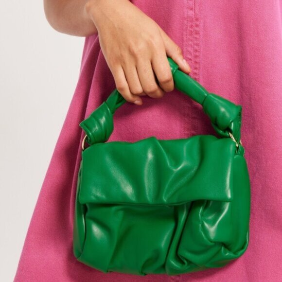 ONLY Women’s Green Slouchy Padded Handbag - Picture 1 of 7